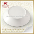 Plato de plato de sopa de china de hueso plato de cerámica hermosa para la boda